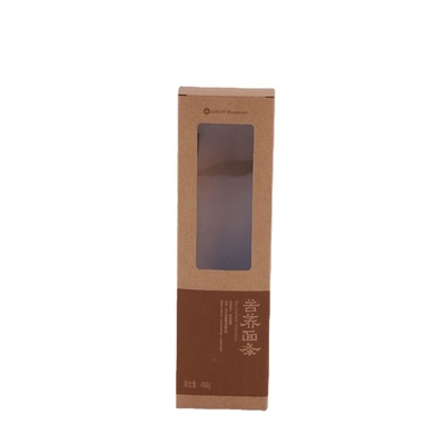 주문 창을 가진 인쇄된 브라운 Kraft 종이 국수 상자는 포장을 예약했습니다 online manufacture