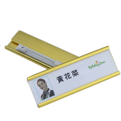 주문 금색 빈 재사용 이름 태그 간호사 이름 배지 안전 핀 소매 또는 소매 online manufacture