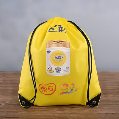 주문 인쇄 된 직물 없는 브랜드 드래그 스트링 가방 검은 드래그 스트링 배낭 이벤트용 선물 가방 online manufacture