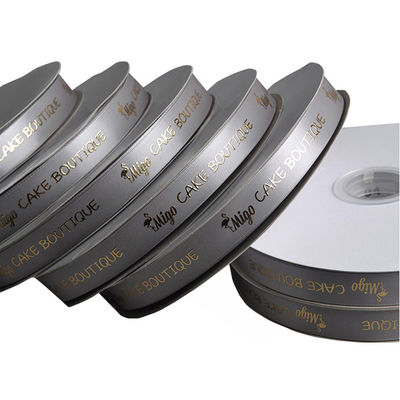 주문 값싼 사틴 리본 핫 스탬프 금 로고와 함께 online manufacture