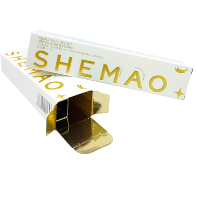 주문 Premium Custom Paper Eyelash Mascara Boxes with Gold Foil & Embossed Logo – Luxury Cosmetic Paper Packaging online manufacture