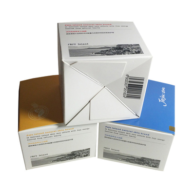 주문 자동 자물쇠 바닥 주문 크림 상자를 가진 인쇄된 백색 정연한 종이상자 online manufacture
