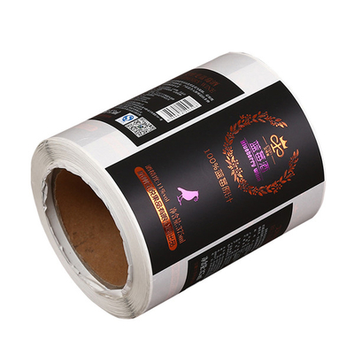 주문 병 관례는 저항한 스티커 상표 Flexographic 까만 날씨를 인쇄했습니다 online manufacture