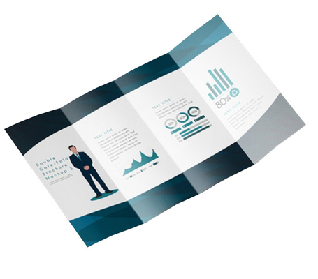 주문 Foldable 명함 인쇄, A5 전단 인쇄 아트지 풀 컬러 online manufacture