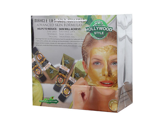 팔려고 내놓 맞춘 인쇄된 슬리버 팬시 종이 백 화장용 패키징 대량