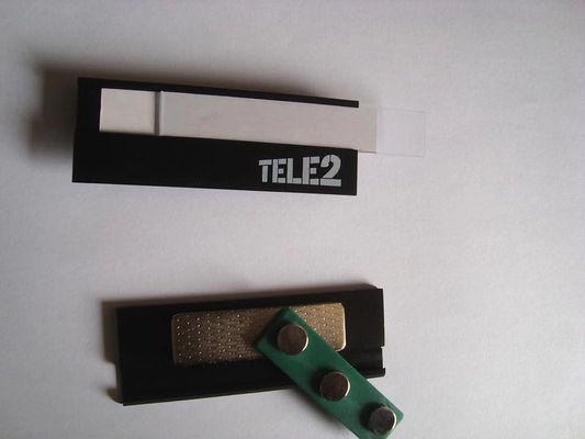 로고 인쇄 금속 이름 태그와 함께 사용자 지정 알루미늄 합금 자기 이름 배지