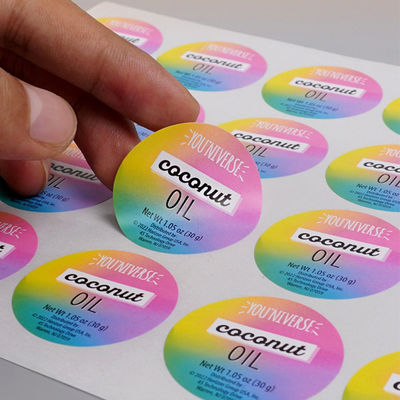 좋은 가격 맞춤 인쇄 된 종이 스티커 값싼 친환경 자착 라벨 비즈니스 스티커 온라인으로