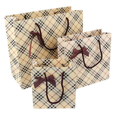 맞춘 인쇄된 미생물에 의해 분해된 종이 운반체 백은 나비매듭으로 도매합니다